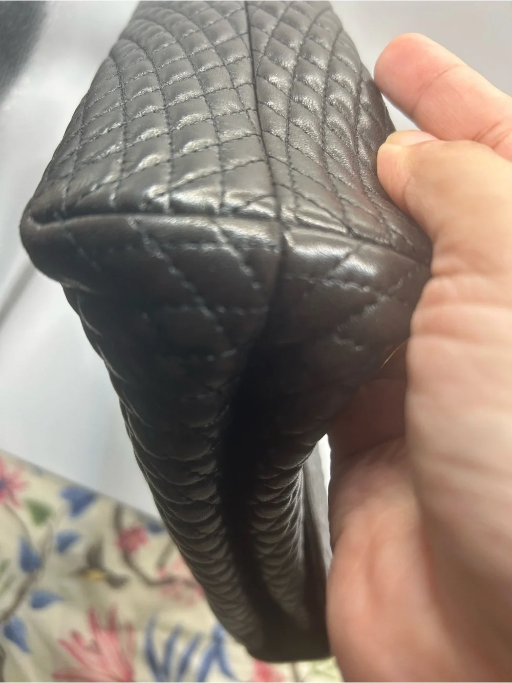 Bally Black Quilted Leather Satchel with Gold Hardware